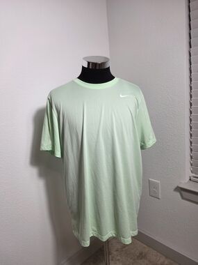 Nike Men's XL Dri-FIT Performance T-Shirt Light Mint Green Training Tee